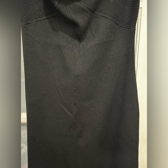 NEW! Banana Republic Volta Black Ribbed Halter Sweater Dress Size Large  #836687 - Picture 12 of 16